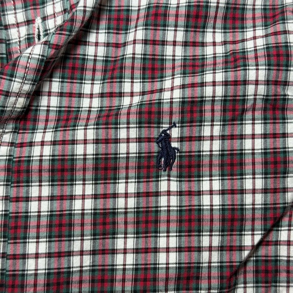 Polo Ralph Lauren Boys Size 7 Holiday Plaid Button Down Shirt - Picture 3 of 7